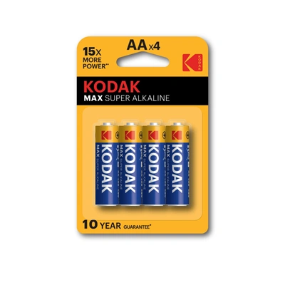 Kodak MAX alkalická batéria AA 4 ks blister HAMA foto video