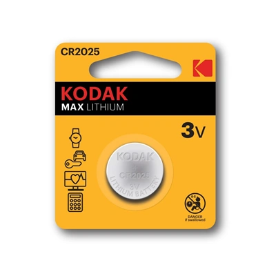 Kodak MAX Lithium CR 2025 1 Ks Blister HAMA Foto Video Elektro