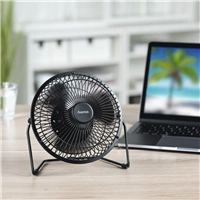 Hama stolový ventilátor Metal, 20 cm (8"), 2 stupne rýchlosti, USB napájanie