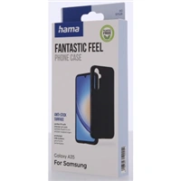 Hama Fantastic Feel, kryt pre Samsung Galaxy A35 5G, hebký povrch, čierny