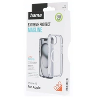 Hama Extreme Protect MagCase, kryt pre Apple iPhone 15, magnetický, D3O, nezažltne, priehľadný