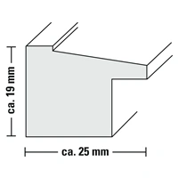 Hama rámček plastový SIERRA, biela, 20x30 cm