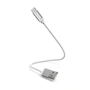 Hama kábel USB-C 2.0 typ A-C 0,2 m, opletený, biely