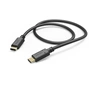 Hama kábel USB-C 2.0 typ C vidlica - C vidlica, 1,5 m, čierny