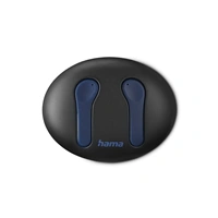 Hama Bluetooth slúchadlá Spirit Unchained, kôstky, ENC, Qi, modrá/čierna