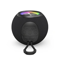 Hama Ball, Bluetooth reproduktor, 5 W, LED podsvietenie, AUX-in, USB-A, microSD slot, čierny