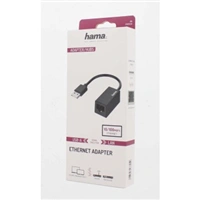 Hama sieťový adaptér USB-A - RJ45, Ethernet 100 Mb/s (rozbalený)