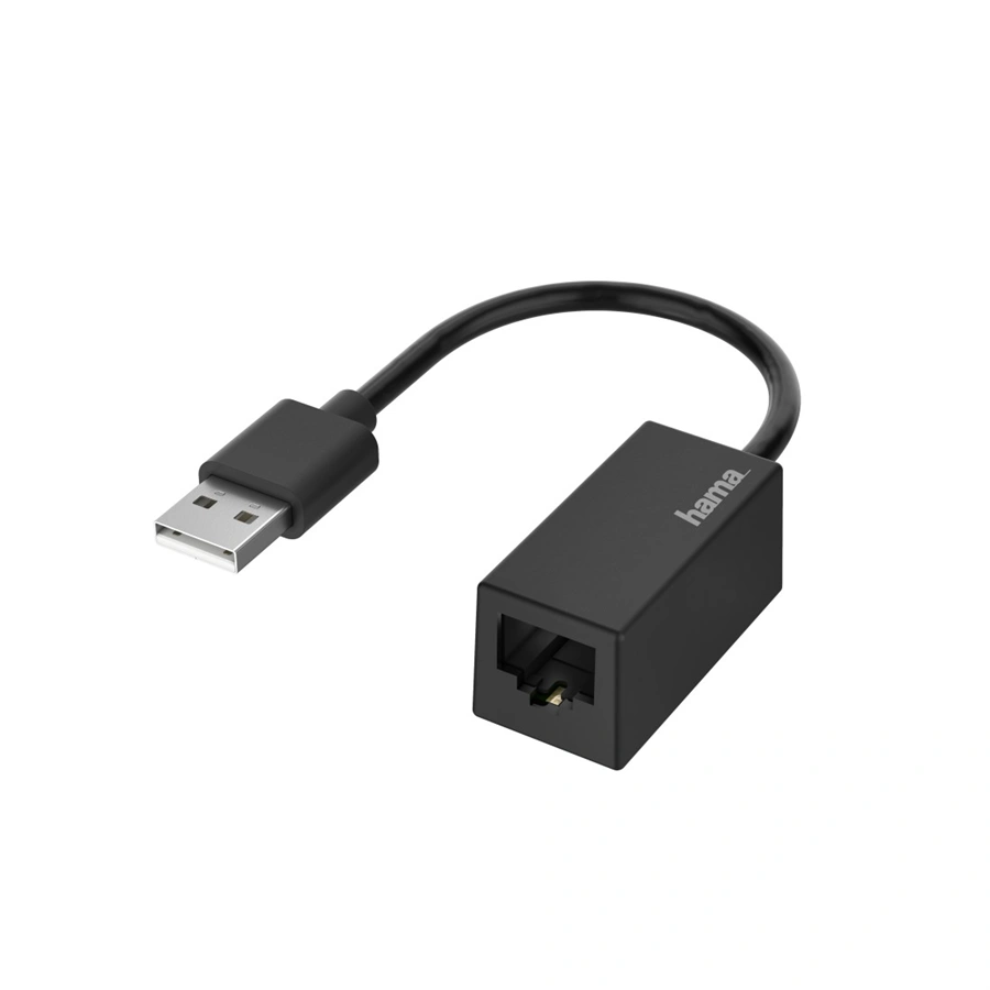 Hama sieťový adaptér USB-A - RJ45, Ethernet 100 Mb/s (rozbalený)