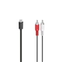 Hama audio adaptérový kábel USB-C na 2 cinch, aktívny, 1,5 m