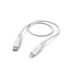 Hama MFi USB-C Lightning kábel pre Apple, 1,5 m Flexible,silikónový, biely