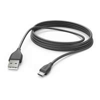 Hama kábel micro USB, 3 m, čierny (rozbalený)