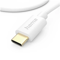 Hama kábel USB-C 2.0 typ C-C 1 m, biely (rozbalený)