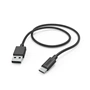 Hama kábel USB-C 2.0 typ A-C 1 m, čierny