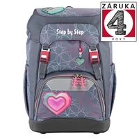 Školský batoh Step by Step GRADE Glitter Heart Hazle, AGR certifikát