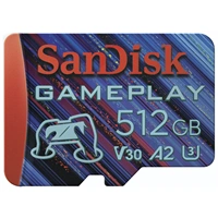 SanDisk GamePlay microSDXC UHS-I Card, 512 GB Gaming microSDXC, 190 MB/s, 130 MB