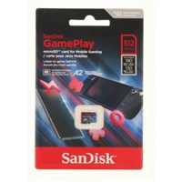 SanDisk GamePlay microSDXC UHS-I Card, 512 GB Gaming microSDXC, 190 MB/s, 130 MB