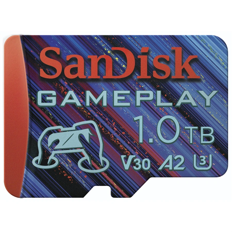 SanDisk GamePlay microSDXC UHS-I Card, 1 TB Gaming microSDXC, 190 MB/s, 130 MB