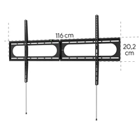 Hama nástenný držiak TV s uhlopriečkou až 120", 1100x600, fixný, 100 kg