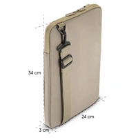 Hama To Go, obal na notebook/tablet, uhlopriečka do 31 cm (12,1"), popruh na rameno, béžový/hnedý