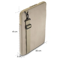 Hama To Go, obal na notebook, pre uhlopriečku 40-41 cm (15,6-16,2"), popruh na rameno, béžový/hnedý