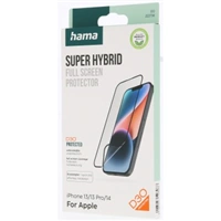 Hama Super Hybrid, ochranné sklo na displej pre Apple iPhone 13/13 Pro/14, licencia D3O