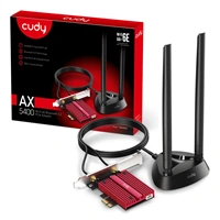 Cudy AX5400 Wi-Fi 6E PCI-Express sieťová karta, Tri-Band, ext. anténa so stojančekom (WE4000)