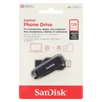 SanDisk Phone Drive USB-C/USB-A 128 GB 3.2 Gen 1, 100 MB/s, čierny