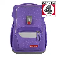 Školská aktovka pre prváčikov – 4 dielny set, Step by Step BASIS PURPLE KONFETTI,AGR