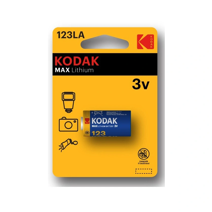Kodak batéria MAX Lithium, 123LA, 1 ks, blister