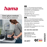 Hama čistiaci set pre obrazovku a klávesnicu notebooku, 30 ml