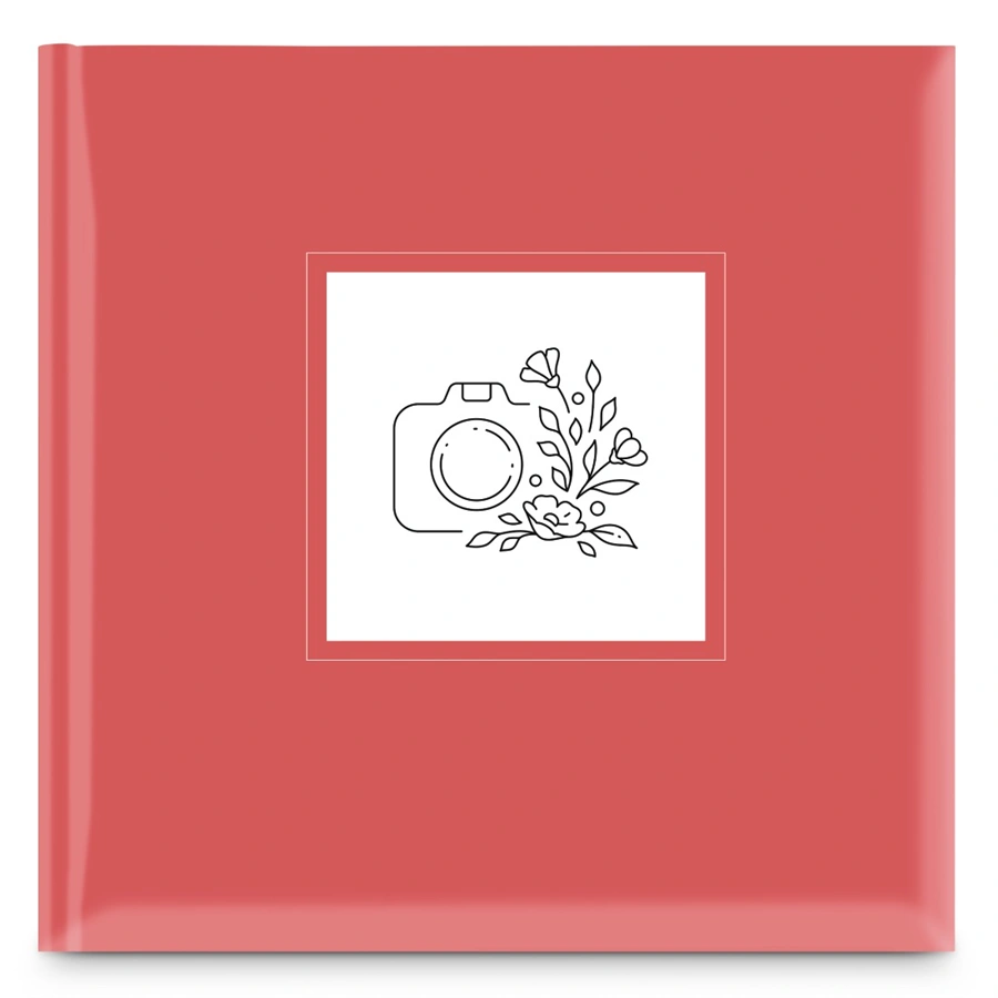 Hama album klasický COLORFUL LINEART 30x30 cm, 80 strán, červená