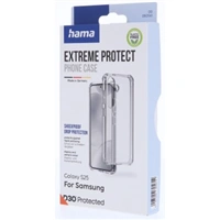 Hama Extreme Protect, kryt pre Samsung Galaxy S25, materiál D3O, nezažltne, priehľadný